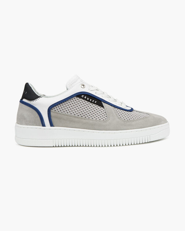 Cristallo - White/Grey - Nappa/Sciarada Suede