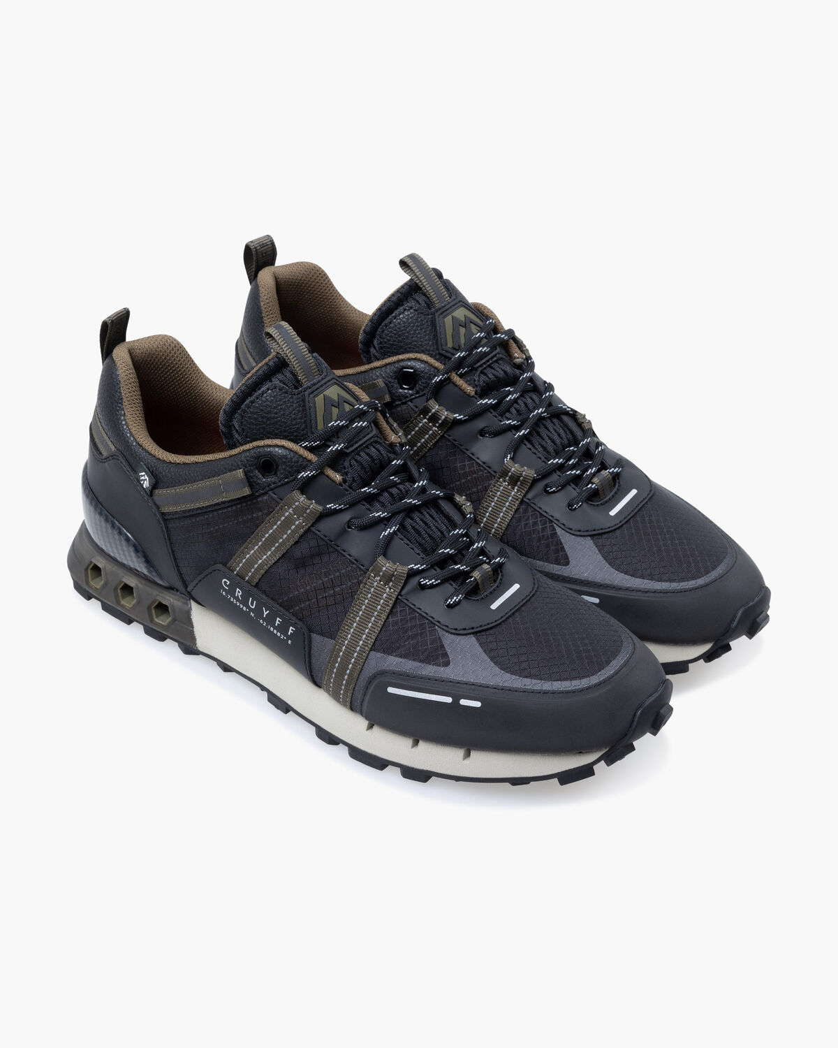 Inter Lace // Montserrat, Black/Green, hi-res