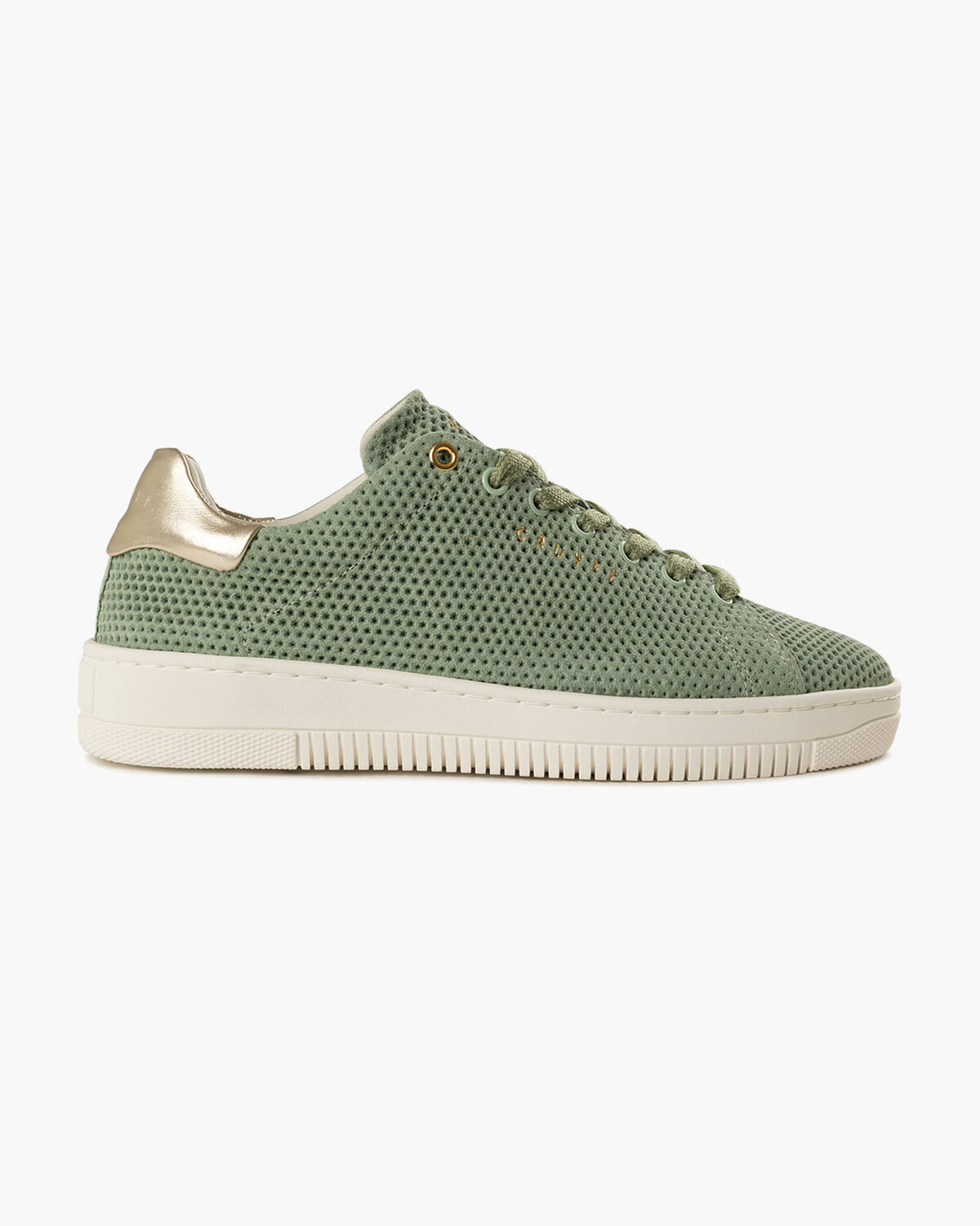 Joan - Debossed Suede/Metallic Leather, Green, hi-res