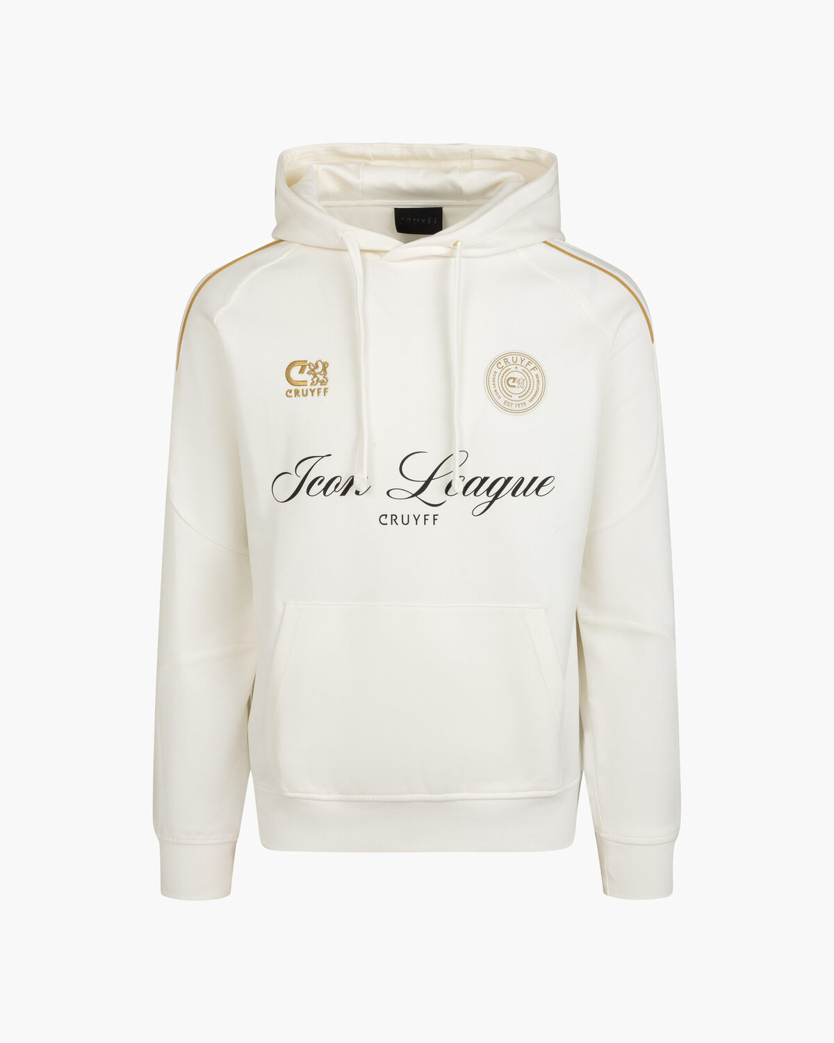 Icon League Hoodie, White/Orange, hi-res