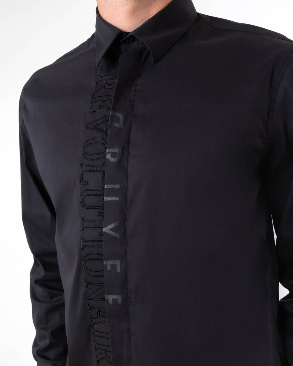 Jiron Shirt  - Cotton / Elastane, Black, hi-res