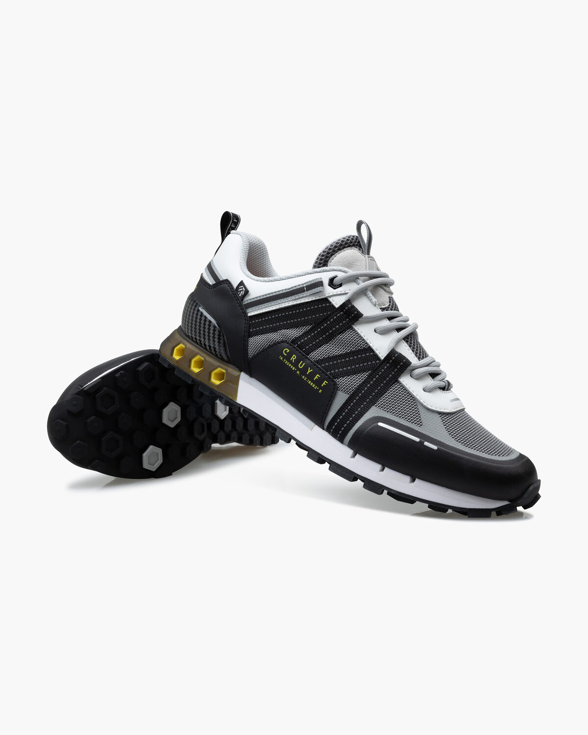 Interlace Hex-Tech // Montserrat, White/Yellow, hi-res