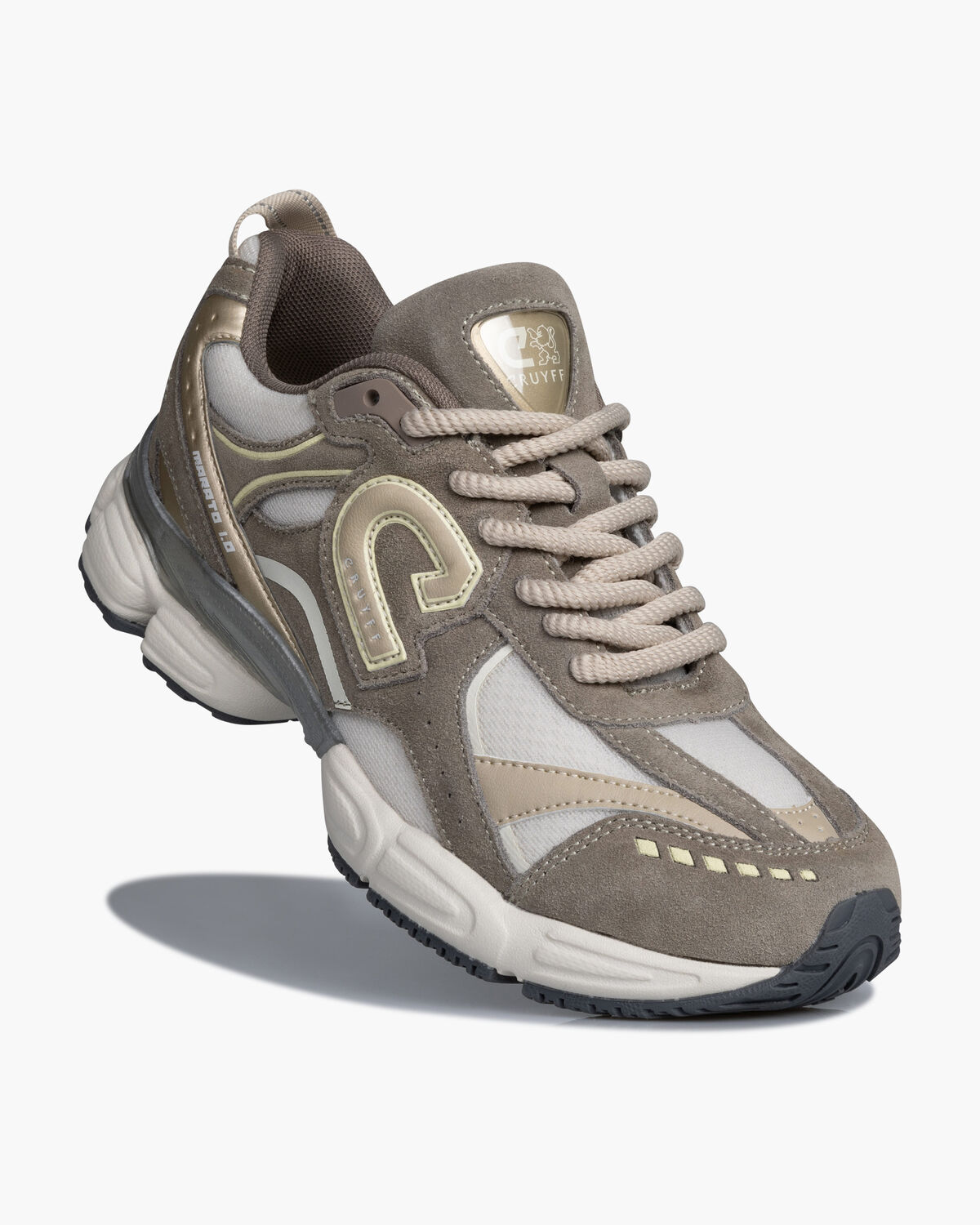 Marato Runner -Suede/Mesh, Brown, hi-res