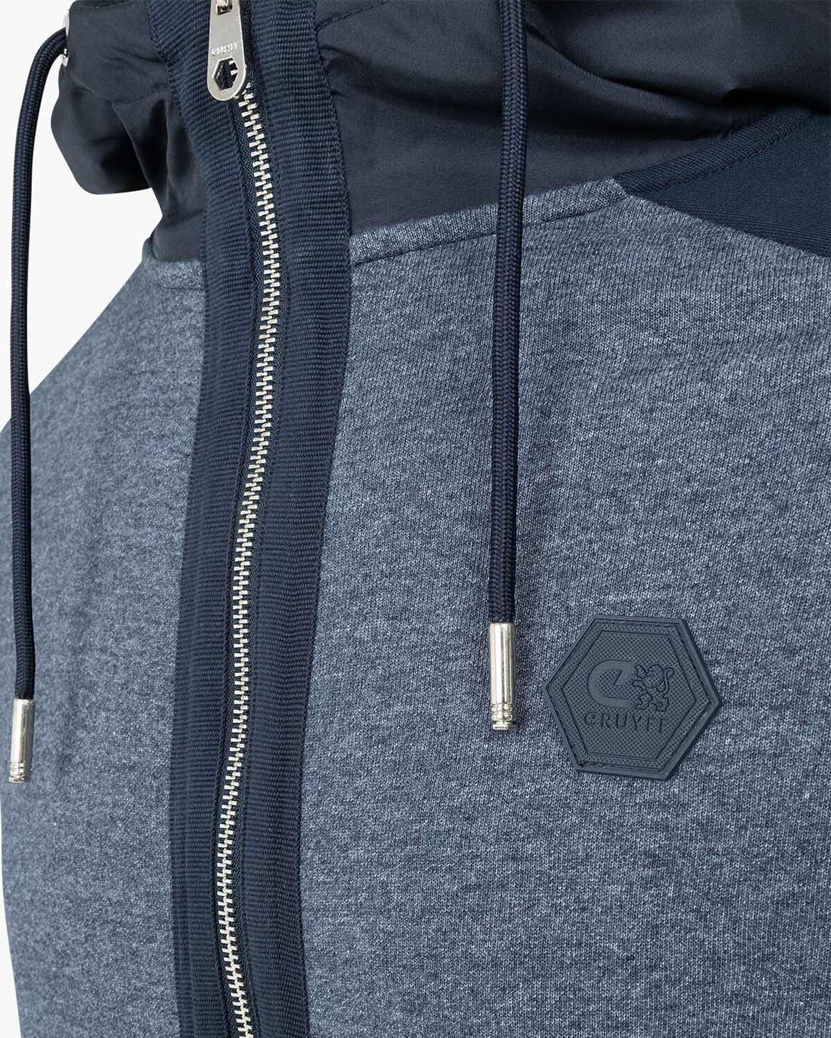 Galanzo FZ Track Top - 65% Polyester / 35% Cotton, Navy, hi-res