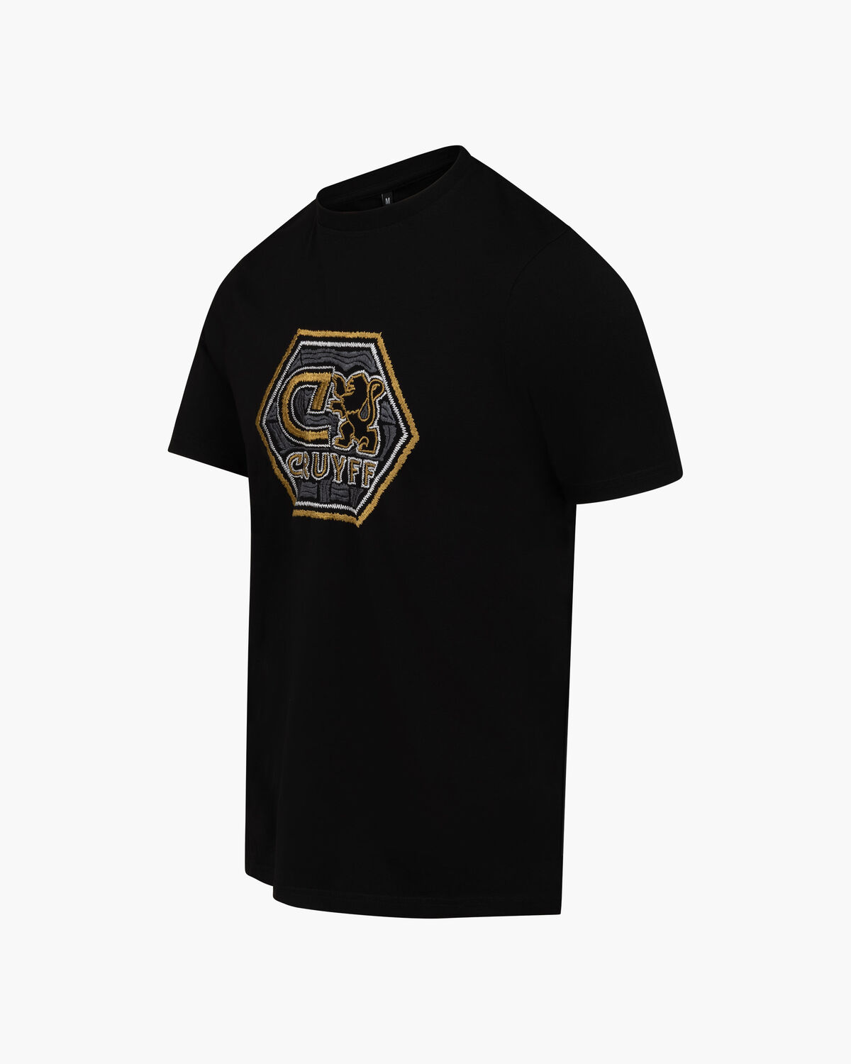 C-Lion Blurry Embro Tee, Black/Gold, hi-res