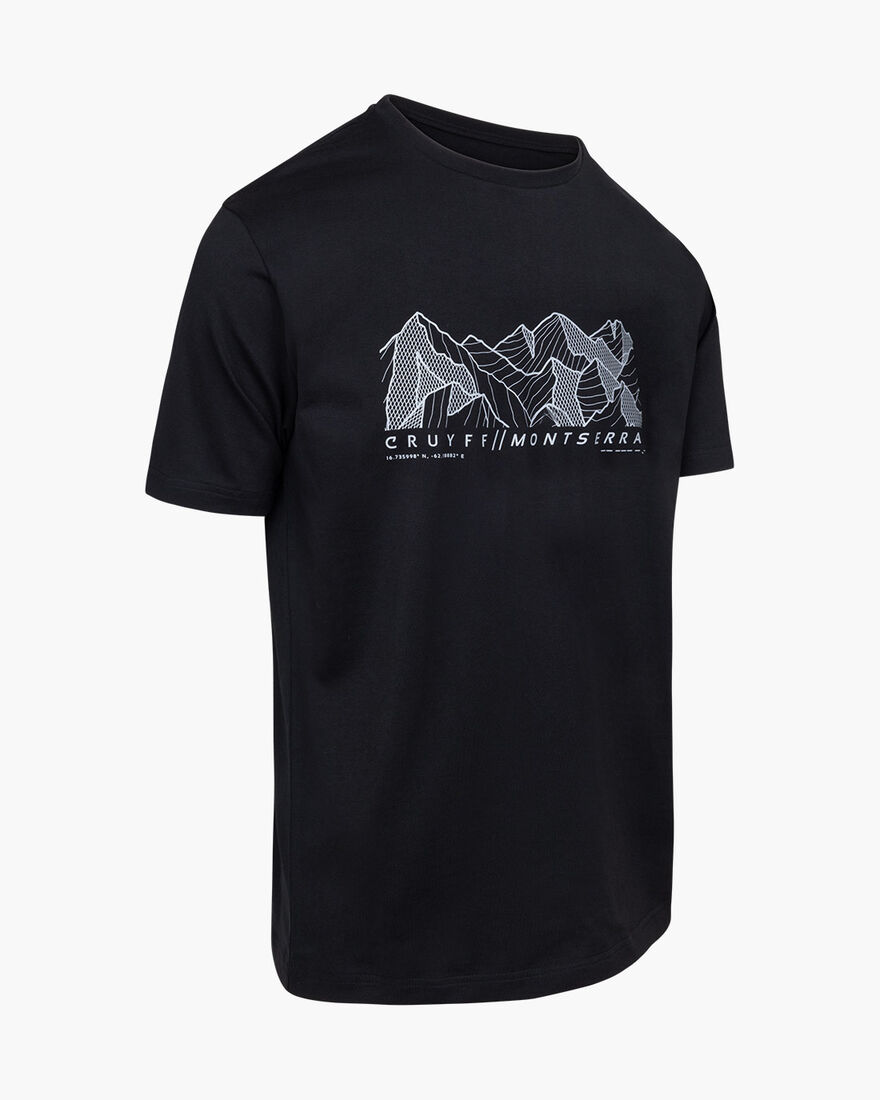 Montserrat Mountain Tee - 100%Cotton, Black, hi-res