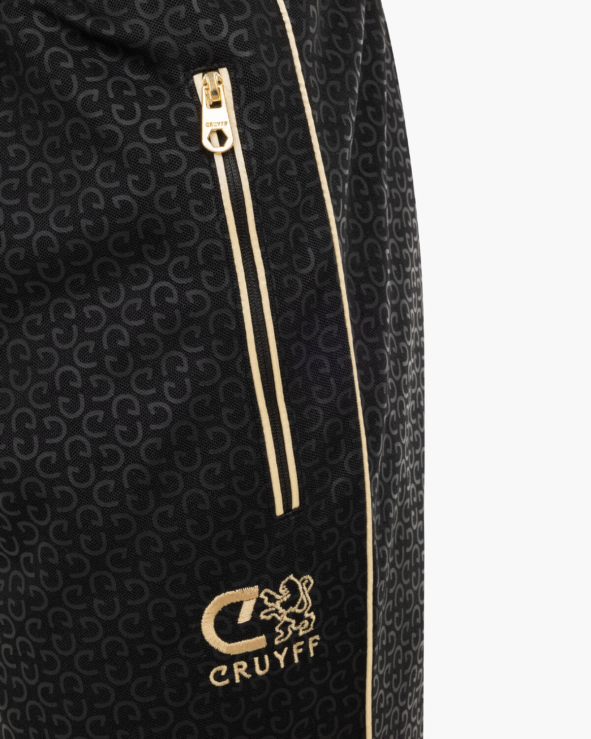 Refero Track Pants, Black/Gold, hi-res