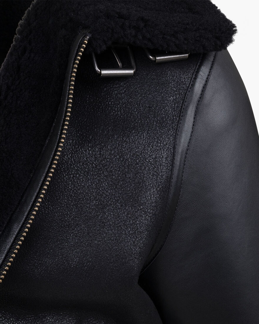 Juan Shearling, Black/Black, hi-res
