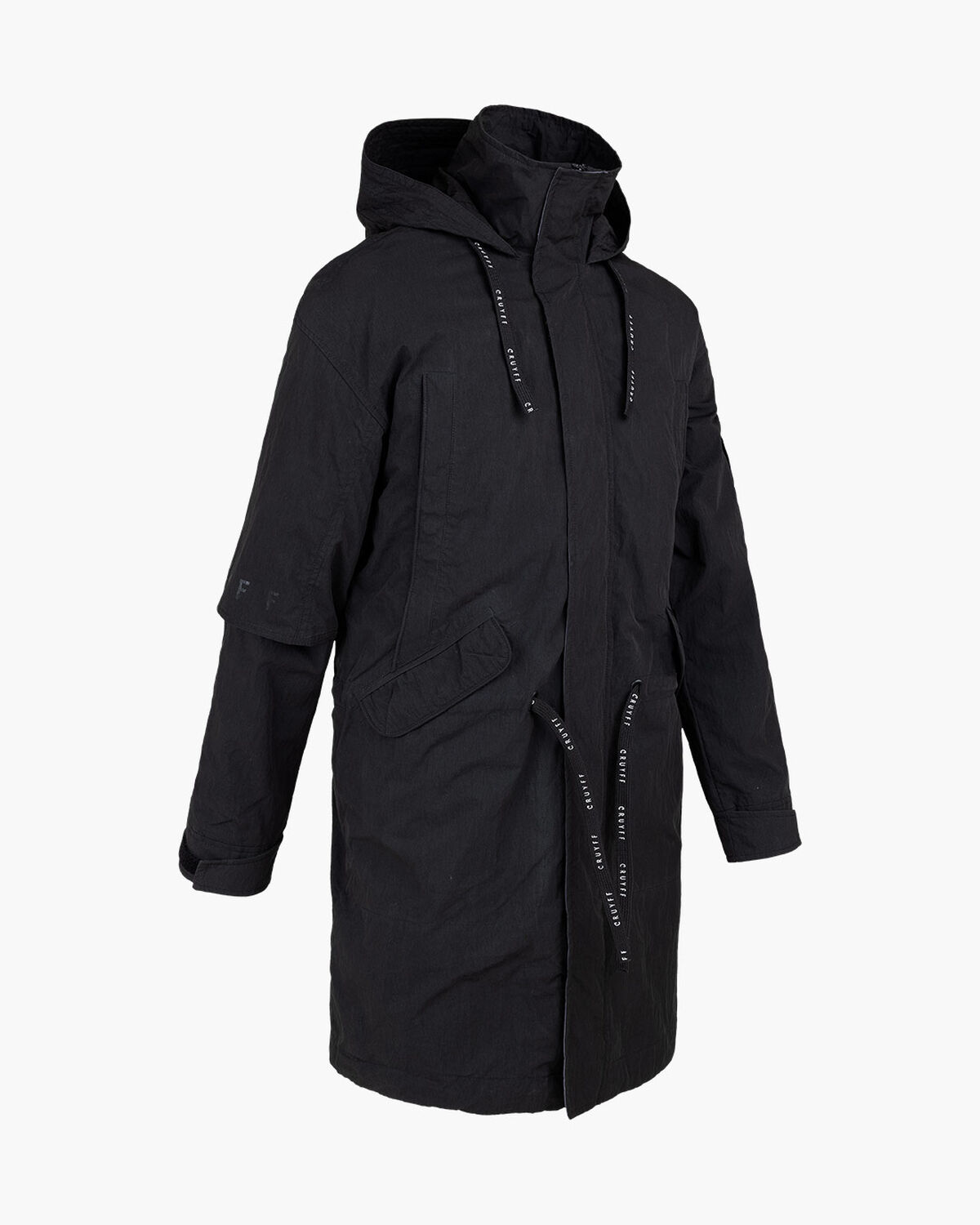 Naranco Parka - Half Recycled Nylon / Cotton, Black, hi-res