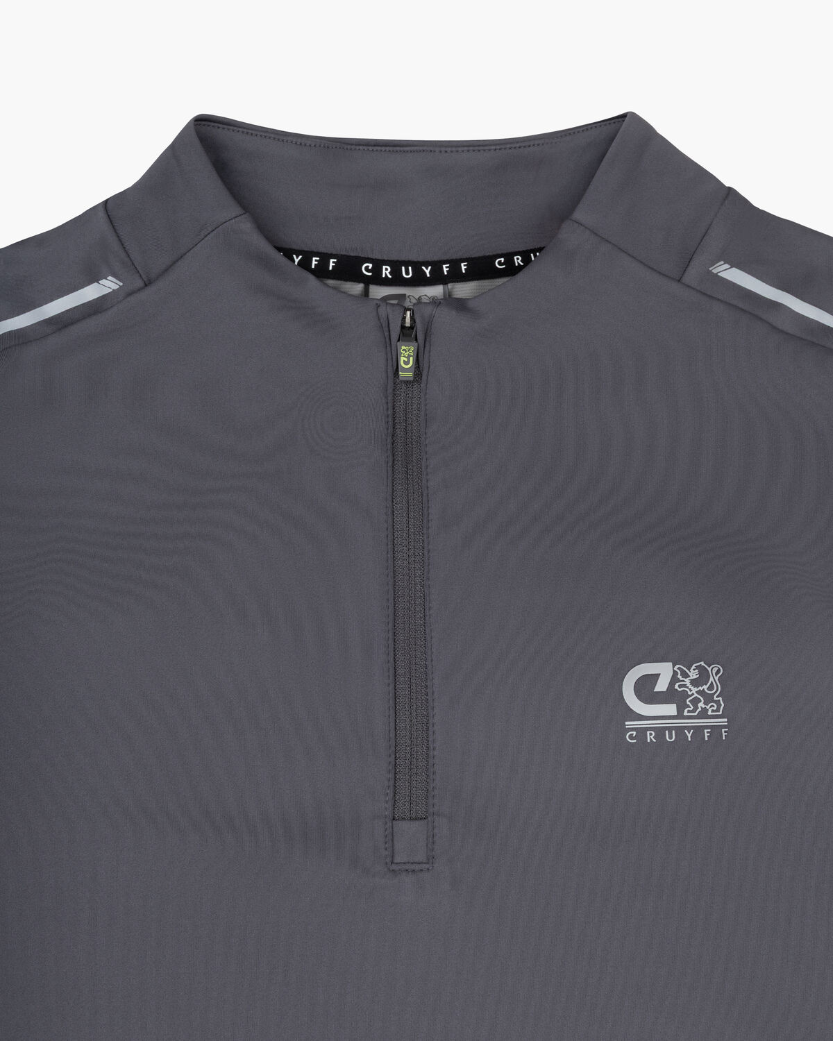 Ametrine 1/4 Zip Top, Charcoal Grey, hi-res