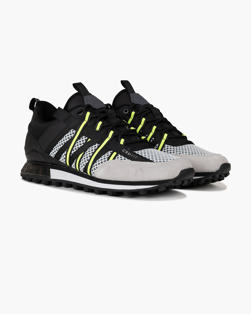 Fearia - Wide Spacer Mesh/Suede, Grey/Yellow, hi-res