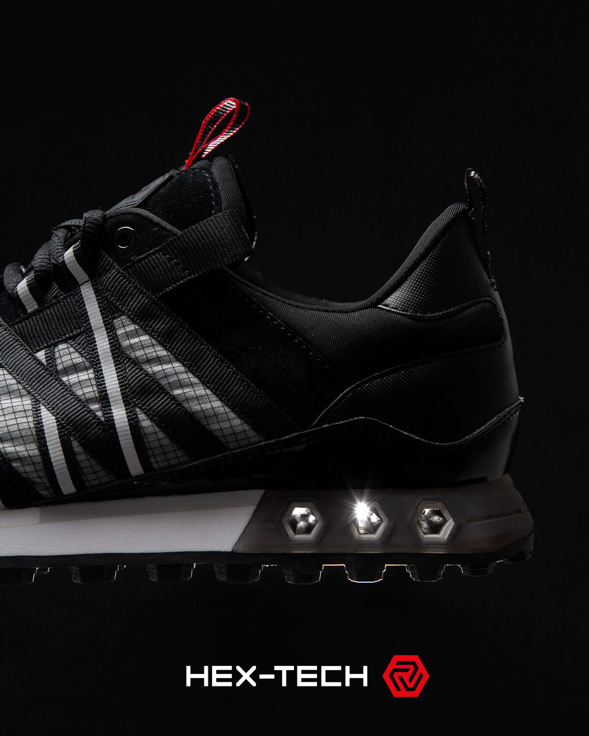 Fearia Hex - Grid Ripstop/Suede, Black/Grey, hi-res