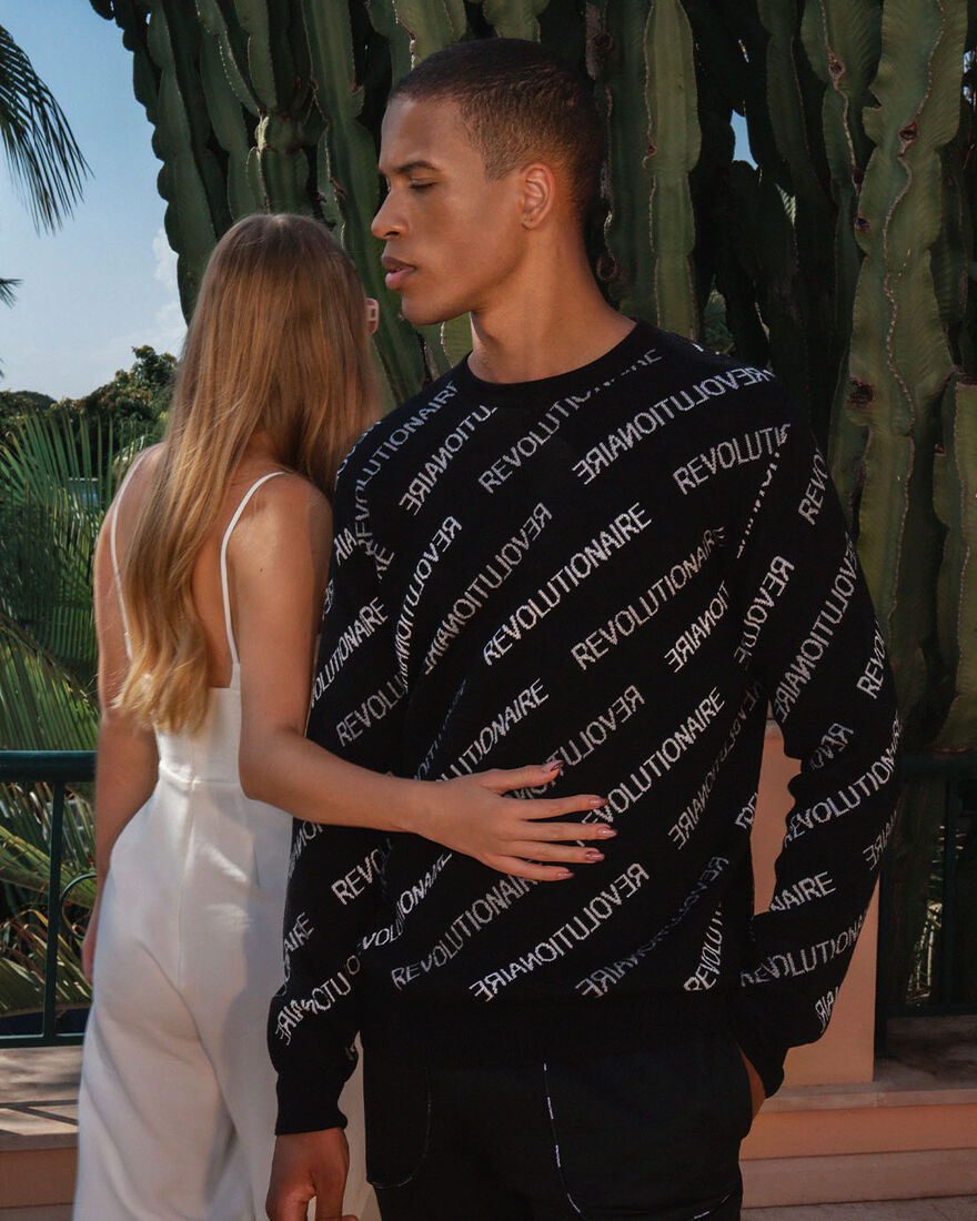 Revolucion Jumper- 100% Cotton, Black, hi-res