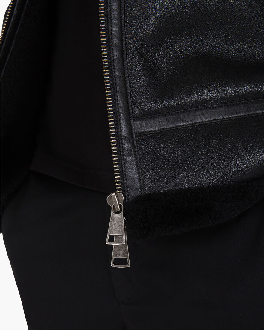 Juan Shearling, Black/Black, hi-res