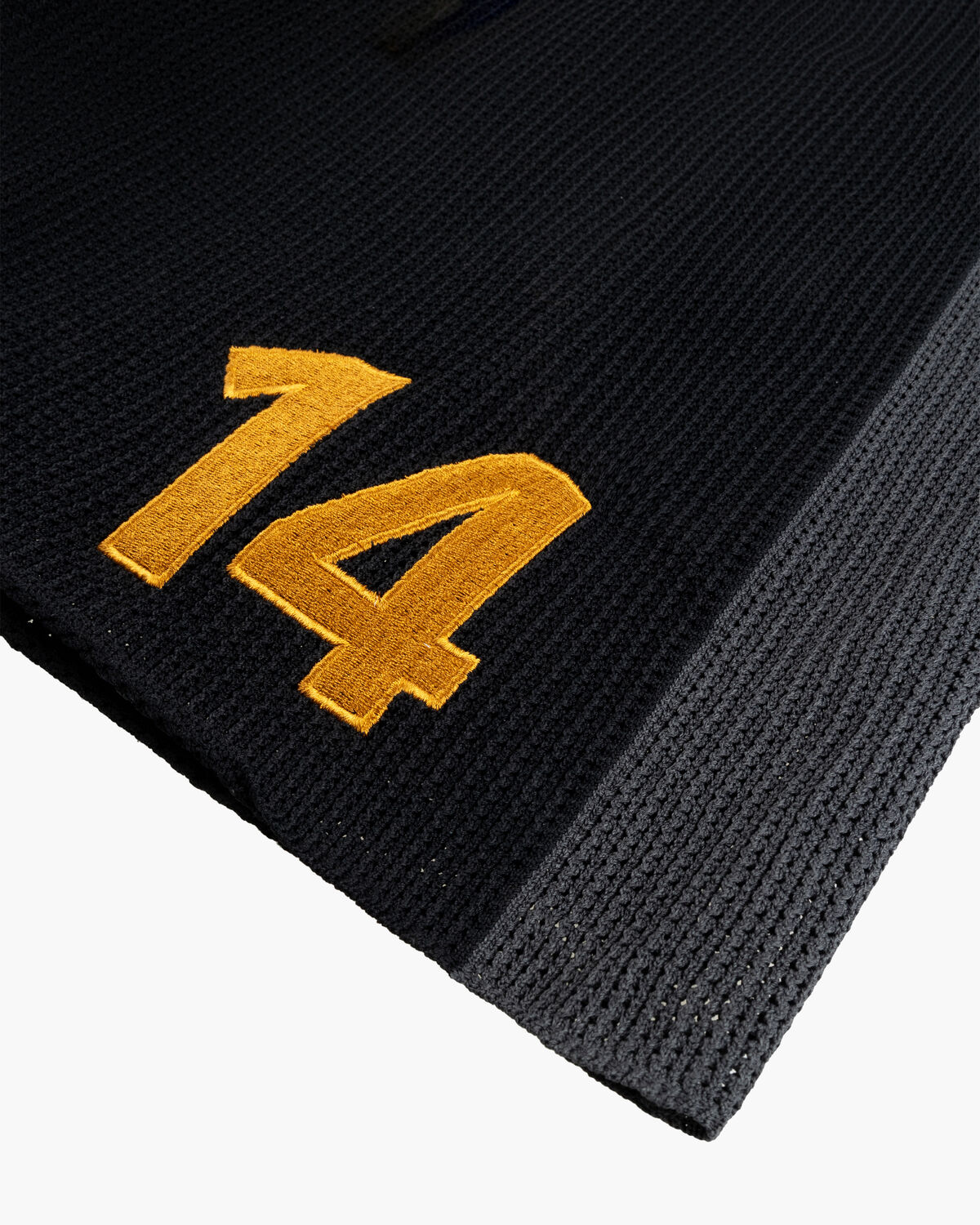 Knitted Football Shorts, Black, hi-res