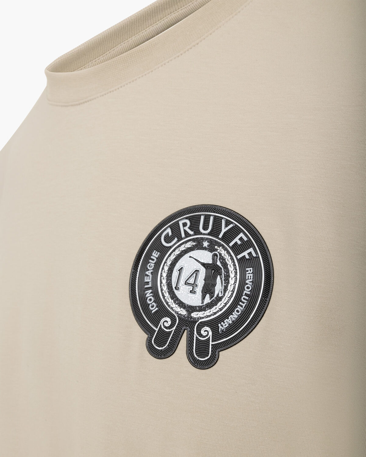 League Logo Tee, Sand/Yellow, hi-res