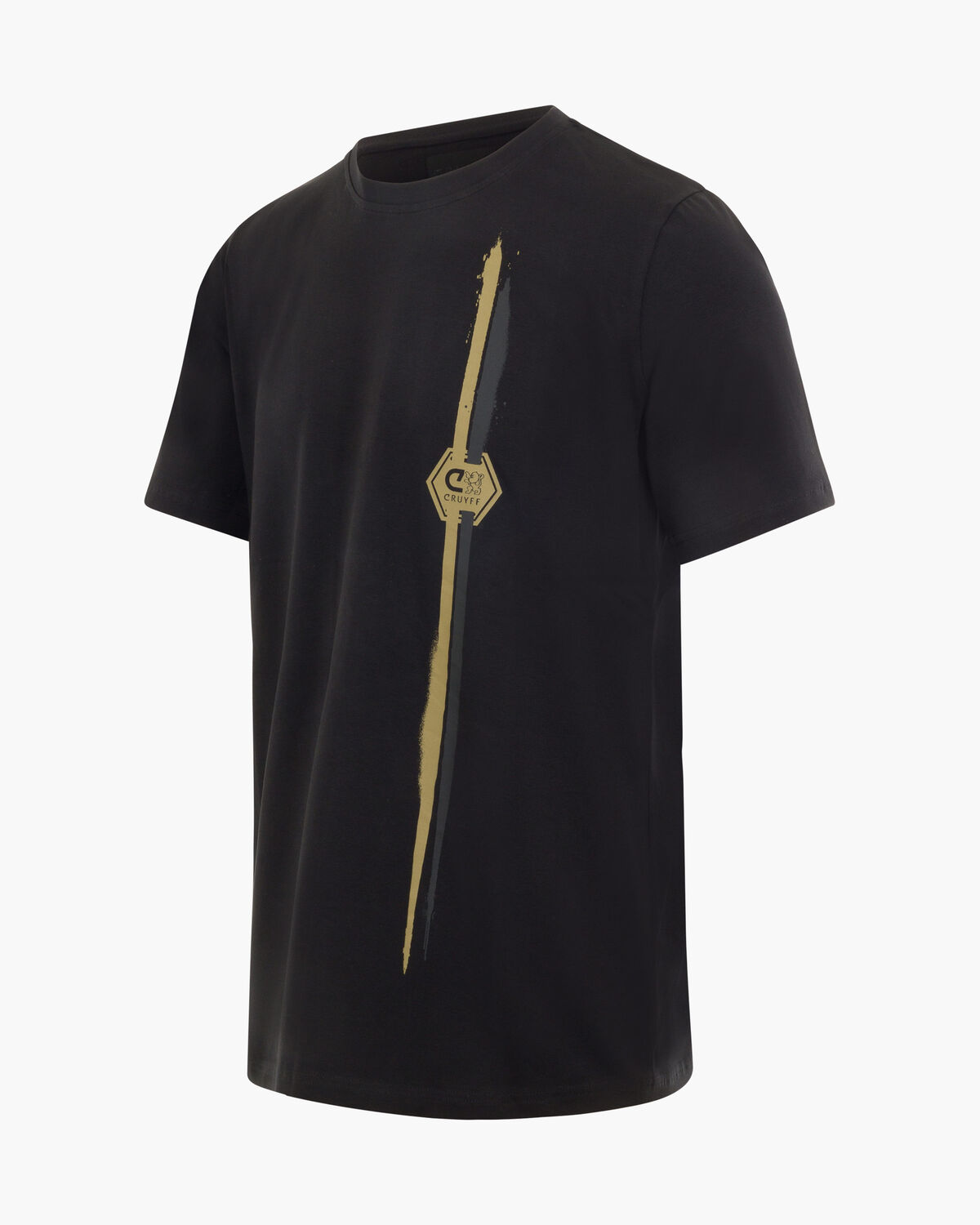 Torch Tee, Black/Gold, hi-res