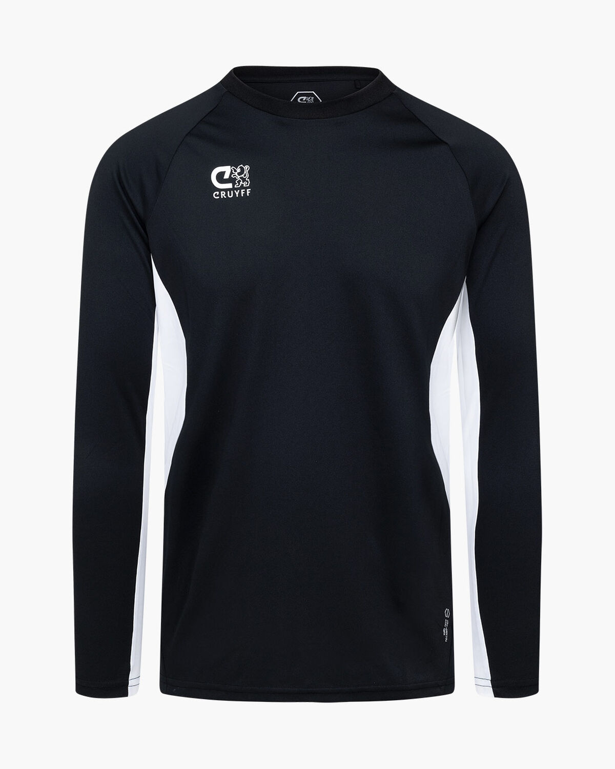 Cruyff Tech Turn LS Shirt, Black/White, hi-res