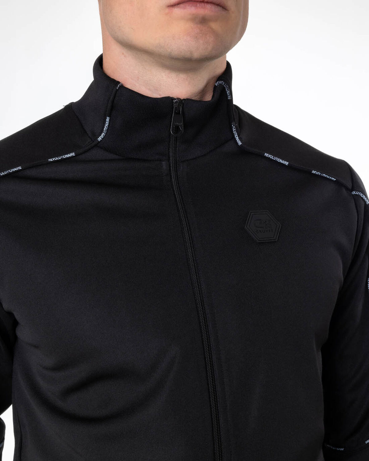Revolucion Track Top  - 65% Polyester / 35%Cotton, Black, hi-res