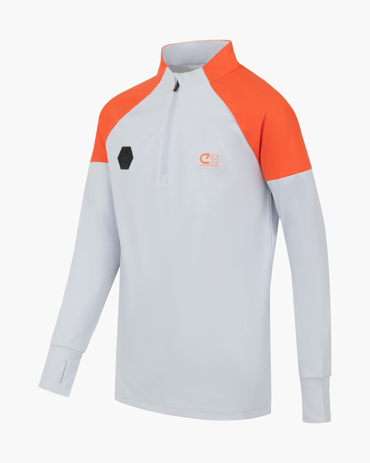 Icon 1/4 Zip Top, Charcoal Grey, hi-res