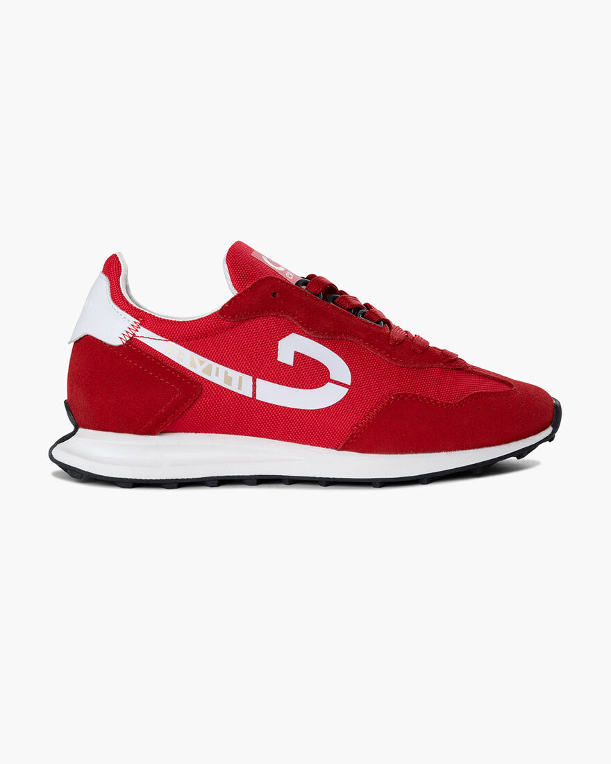 Londra Walk - Suede/Nylon, Red, hi-res