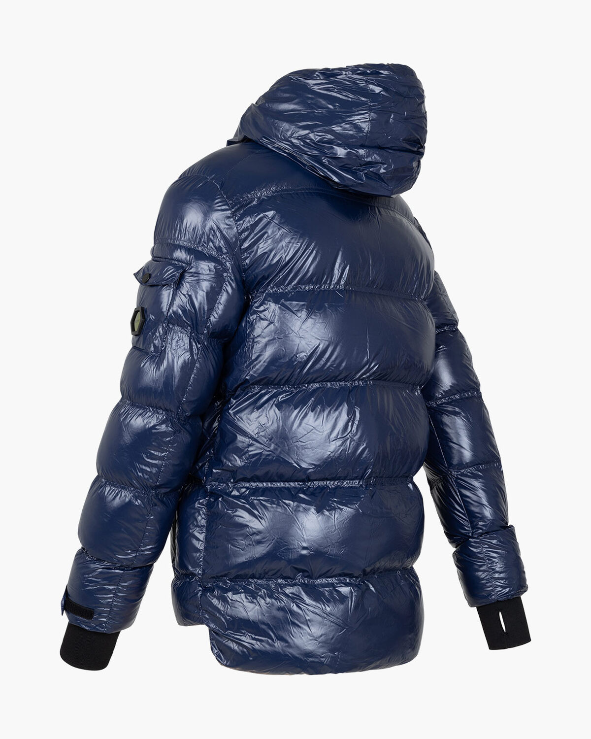 Trentini Puffer Jacket - 100% Polyester, Navy, hi-res