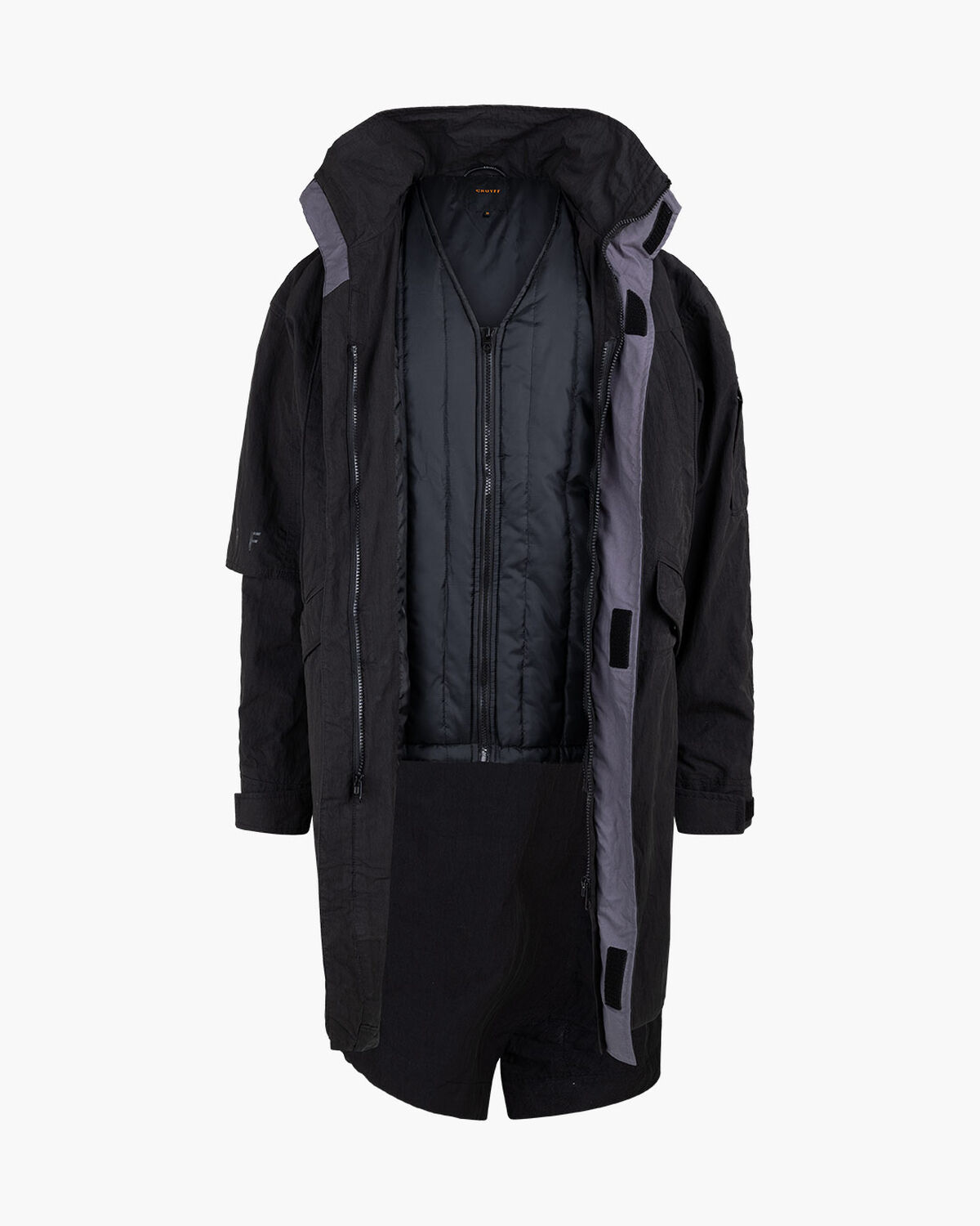 Naranco Parka - Half Recycled Nylon / Cotton, Black, hi-res