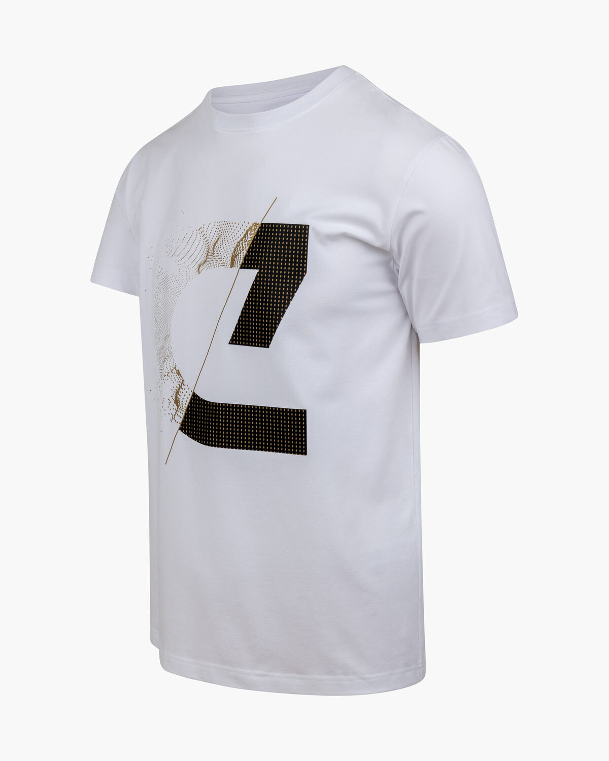 C-Logo Tee, White/Gold, hi-res