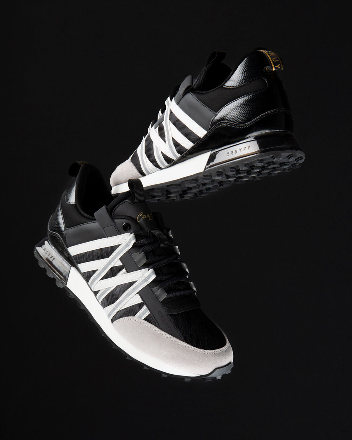 Fearia - Teknit Mesh/Suede, Black/Gold, hi-res