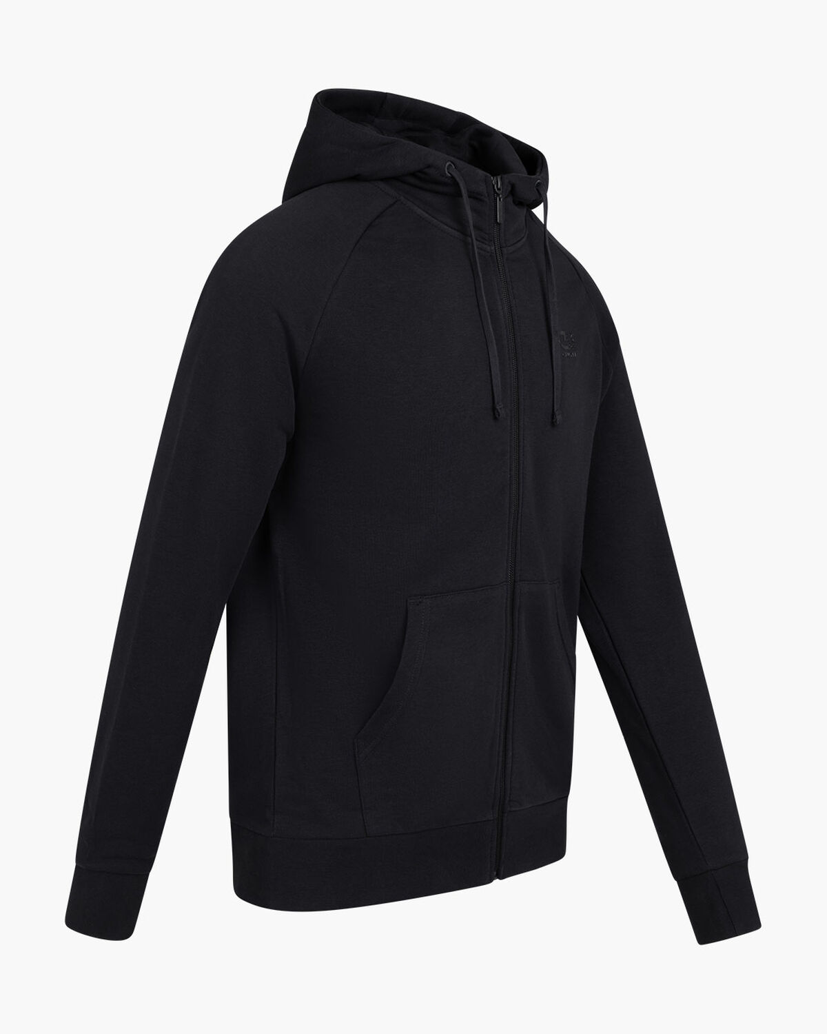 Classic Zip-Through, Black, hi-res