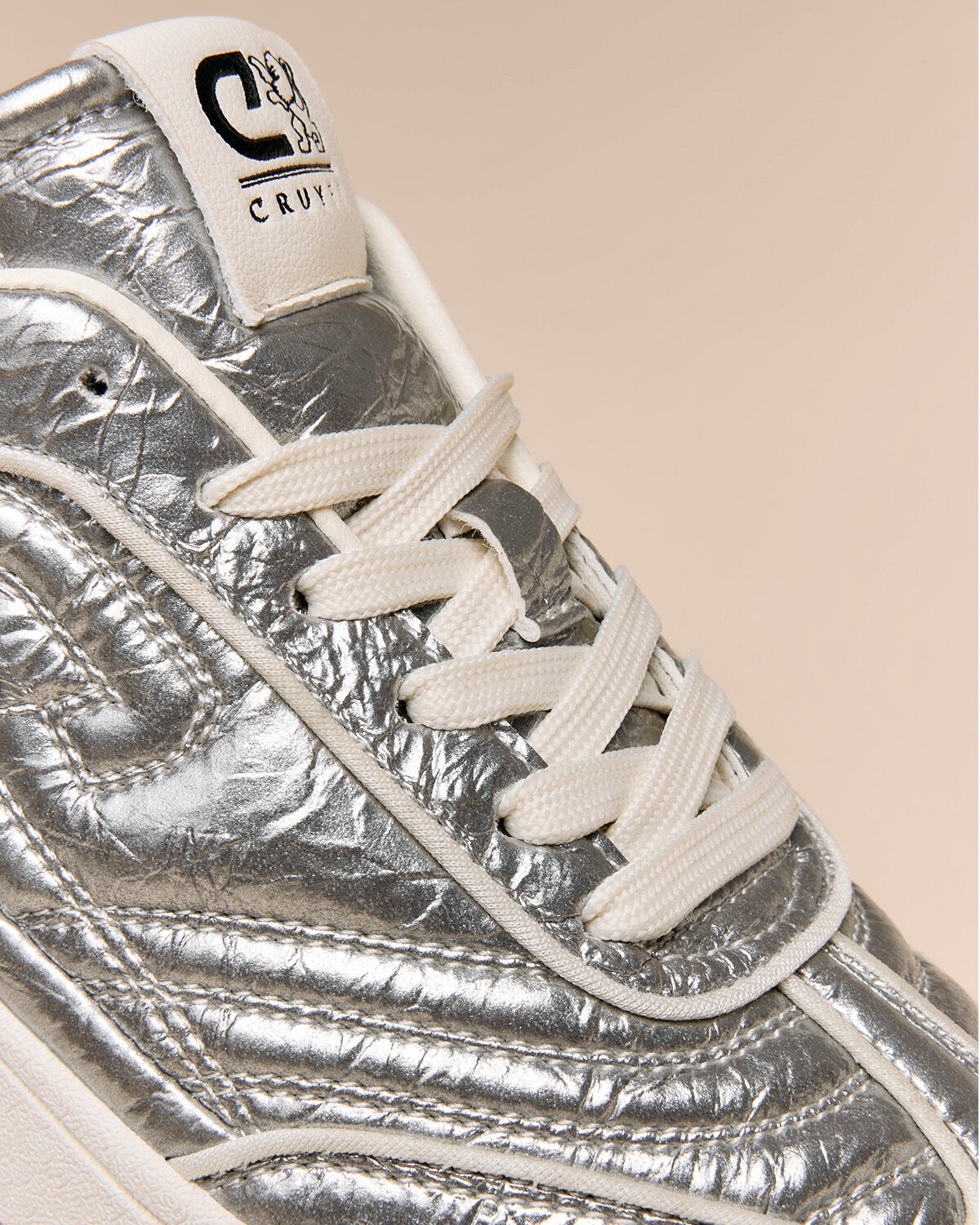 Calcio Cup - Metallic Leather, Silver, hi-res