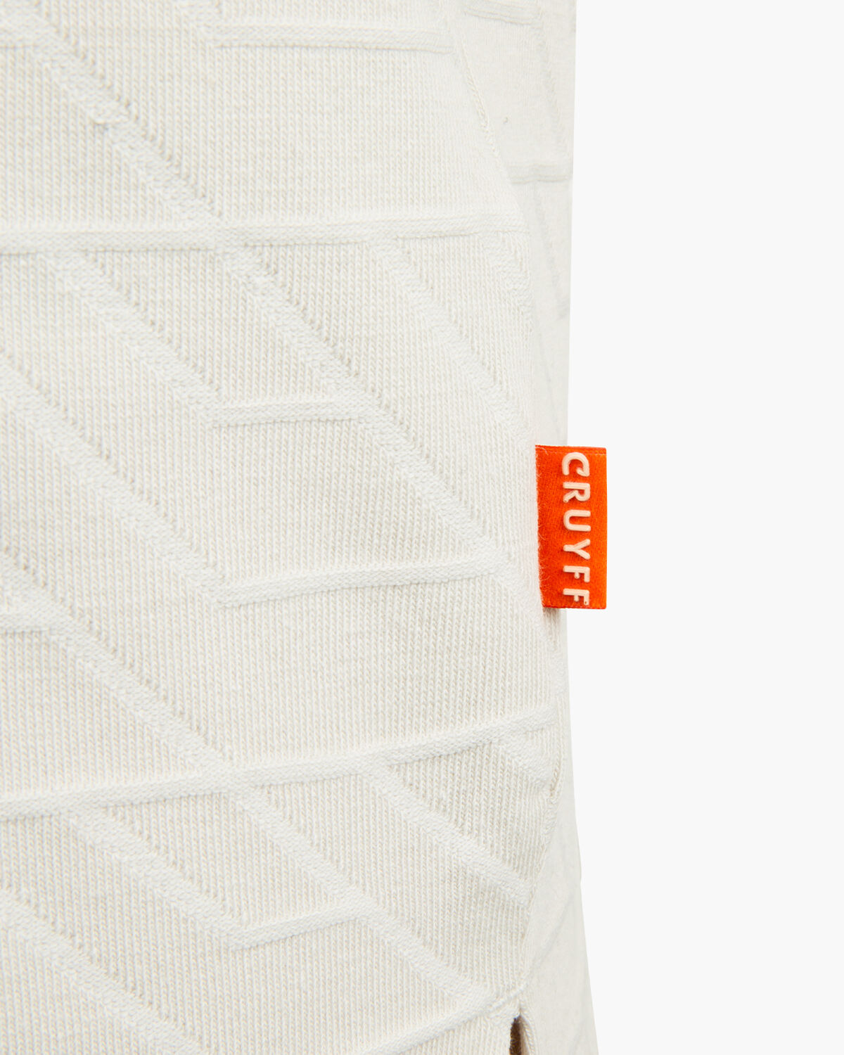 Luka Jacquard Tee, Crème, hi-res