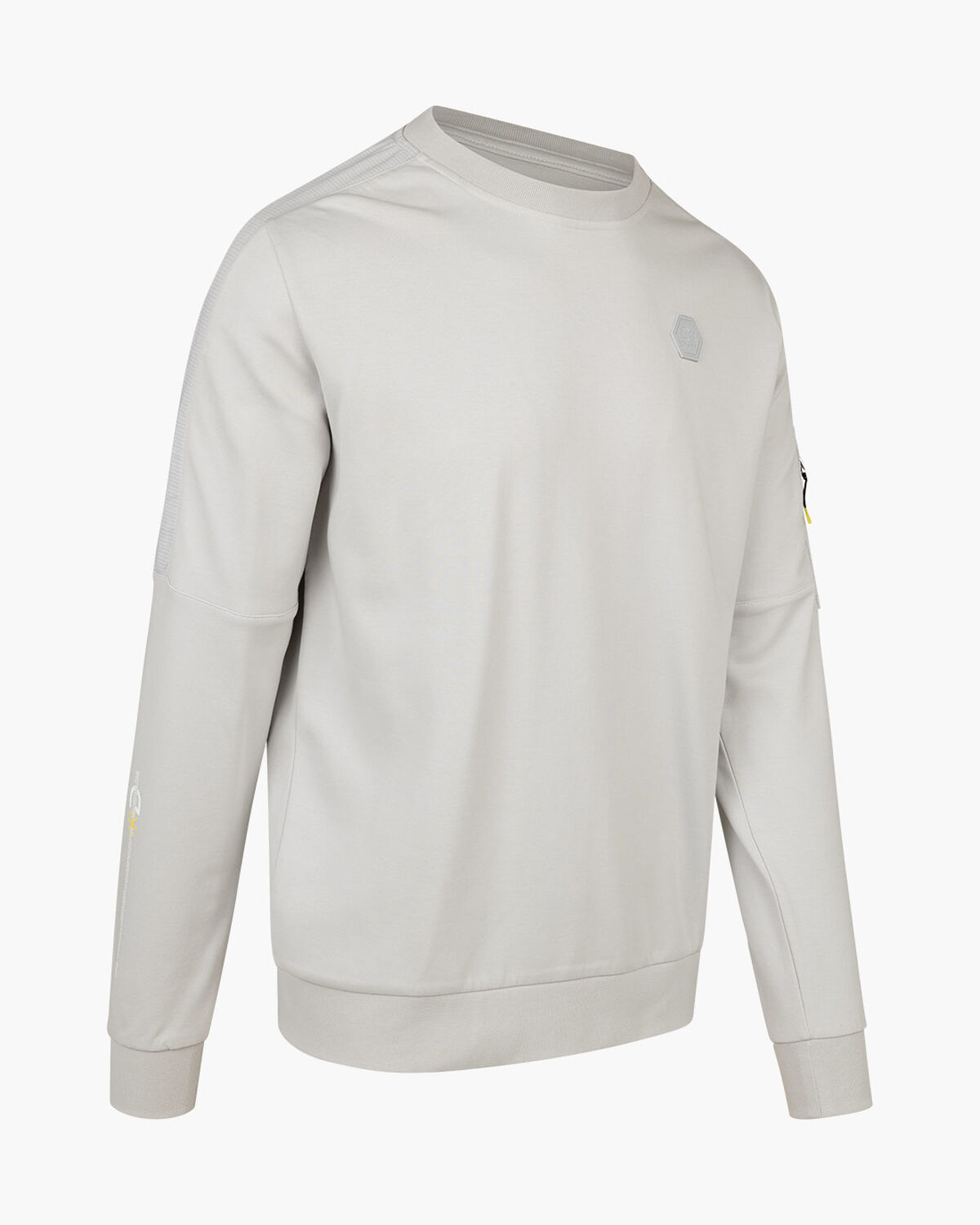 Aiden Sweater - 80% Polyester 20% Cotton, Light Grey, hi-res