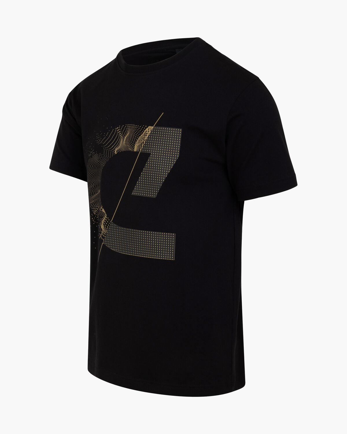 C-Logo Tee, Black/Gold, hi-res