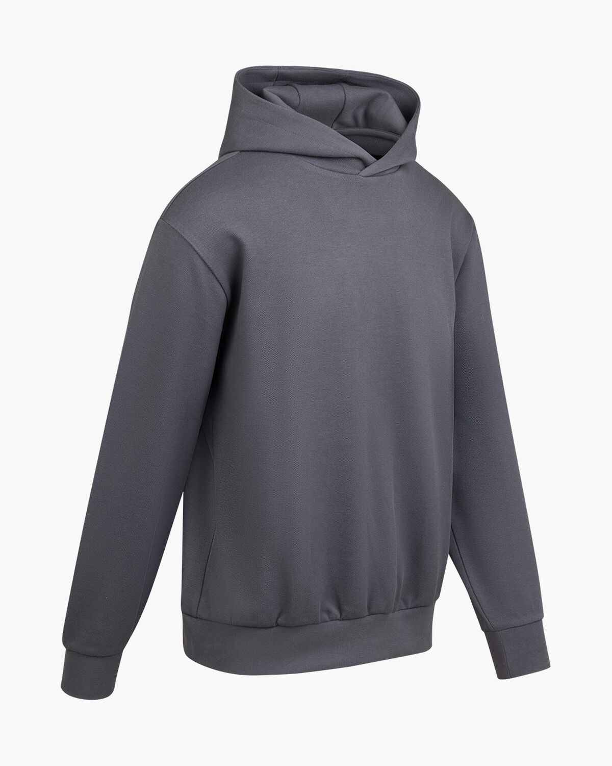 Pique Hoodie, Charcoal Grey, hi-res