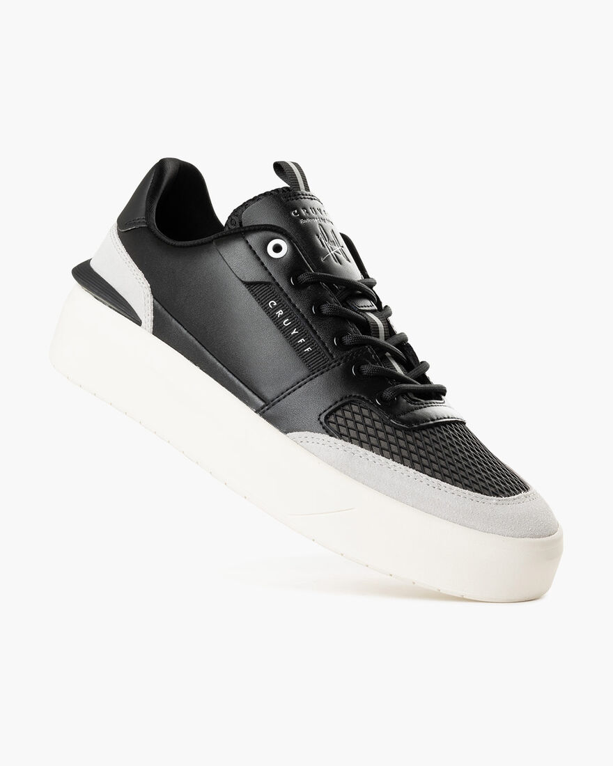 Endorsed Tennis - Soft Leather/Rubber Mesh, Black/Grey, hi-res