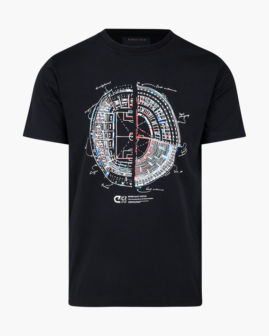 Stadium Tee  - 95% Cotton / 5% Elastane, Black, hi-res