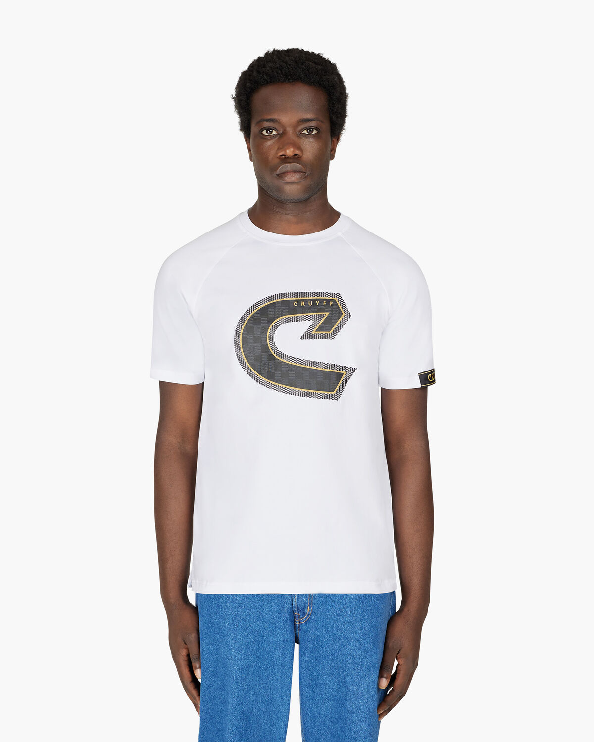 C-Tee, White/Gold, hi-res