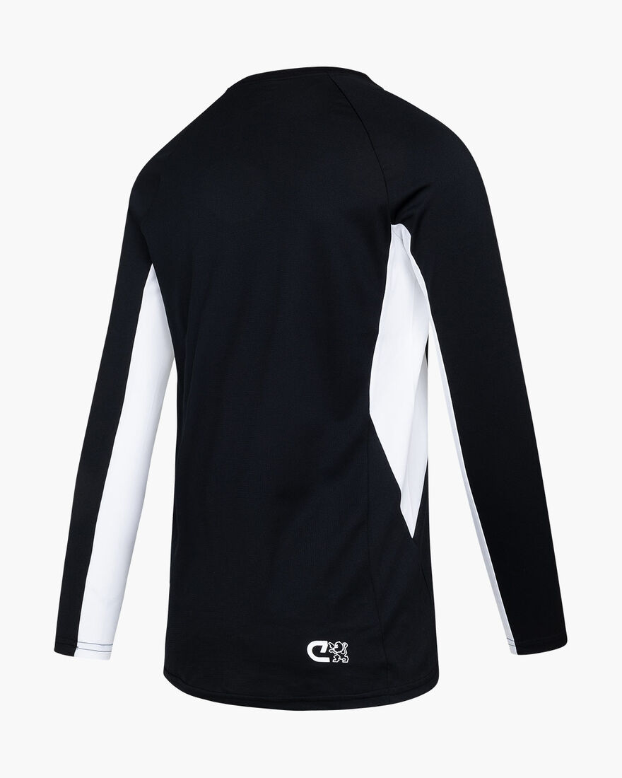 Cruyff Tech Turn LS Shirt, Black/White, hi-res
