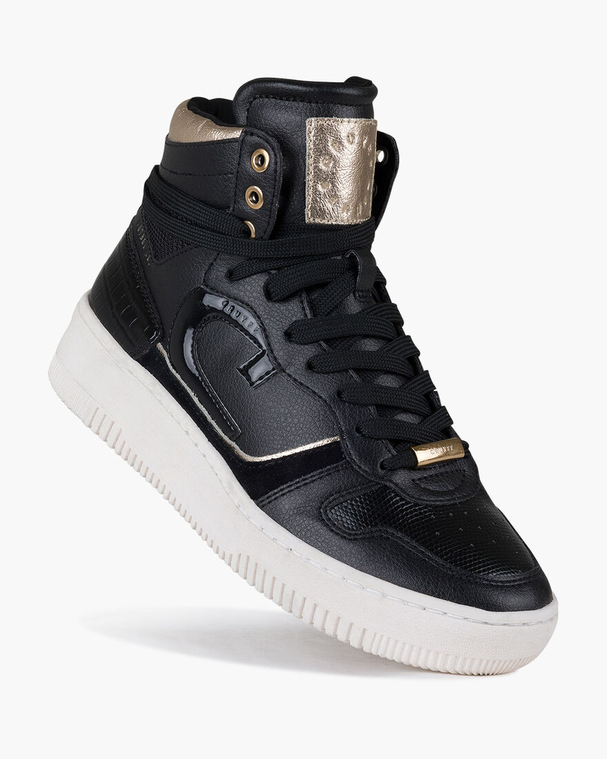 Campo High Lux - Tumbled/Suede/Patent, Black, hi-res