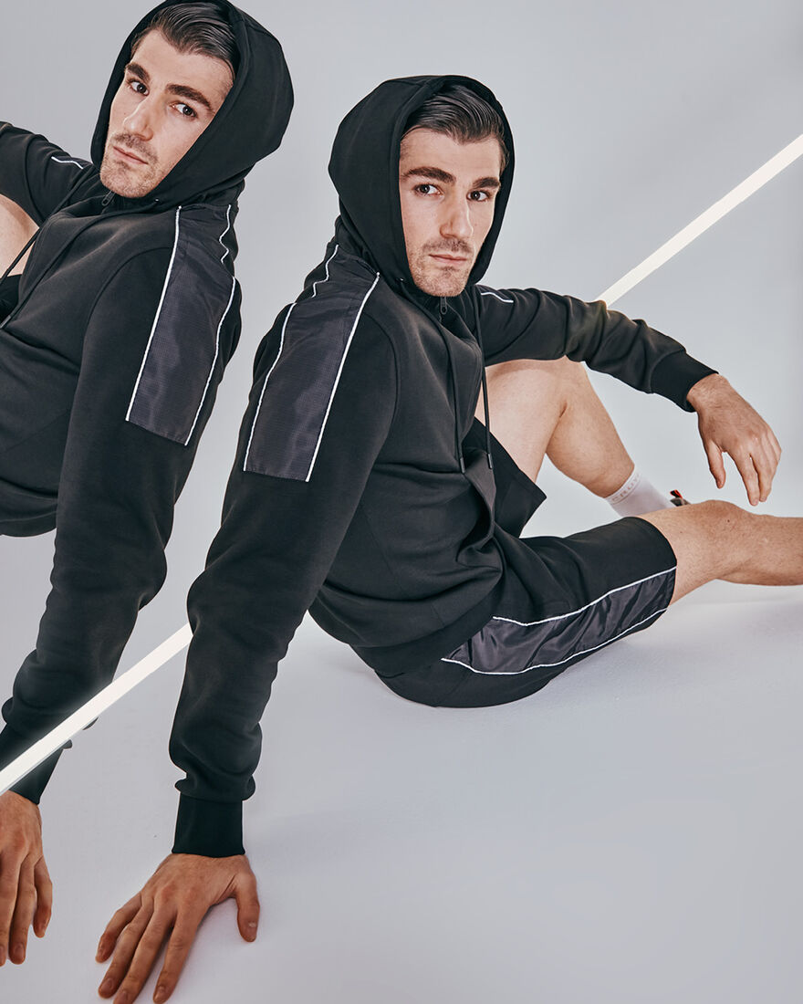 Aiden Track Top - 80% Cotton 20 % Polyester, Black, hi-res