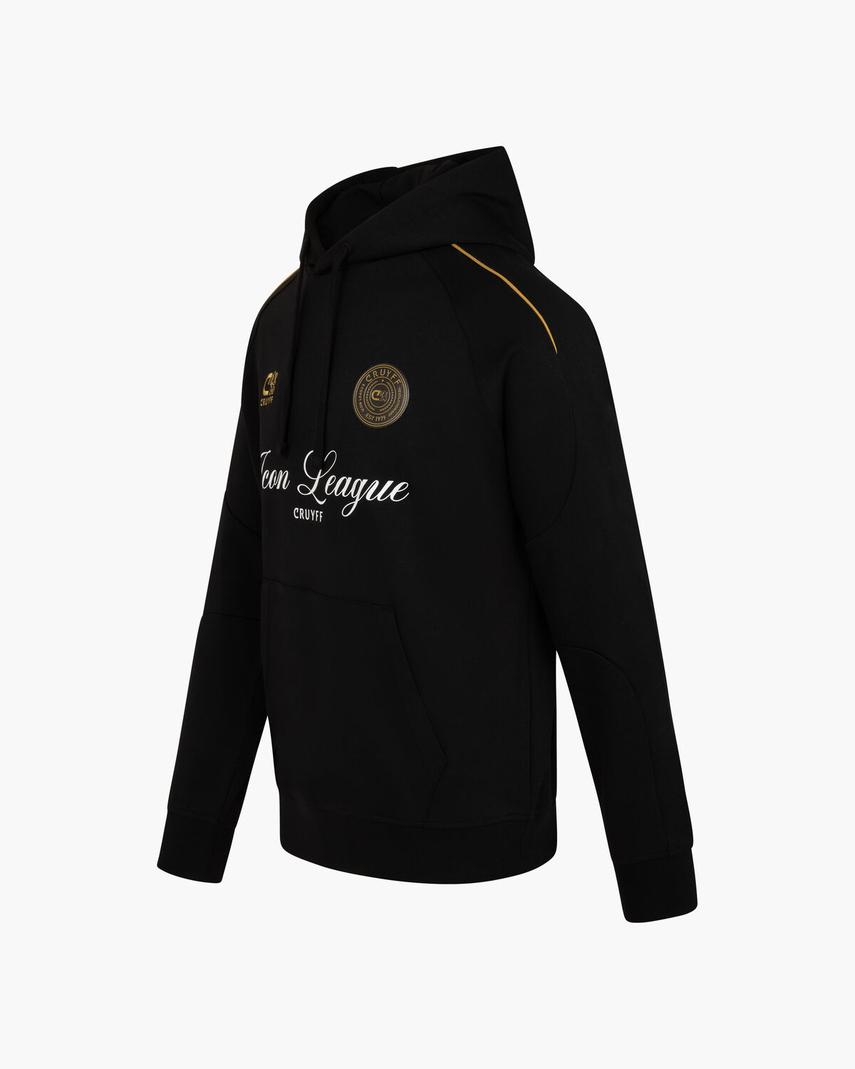 Icon League Hoodie, Black/Gold, hi-res