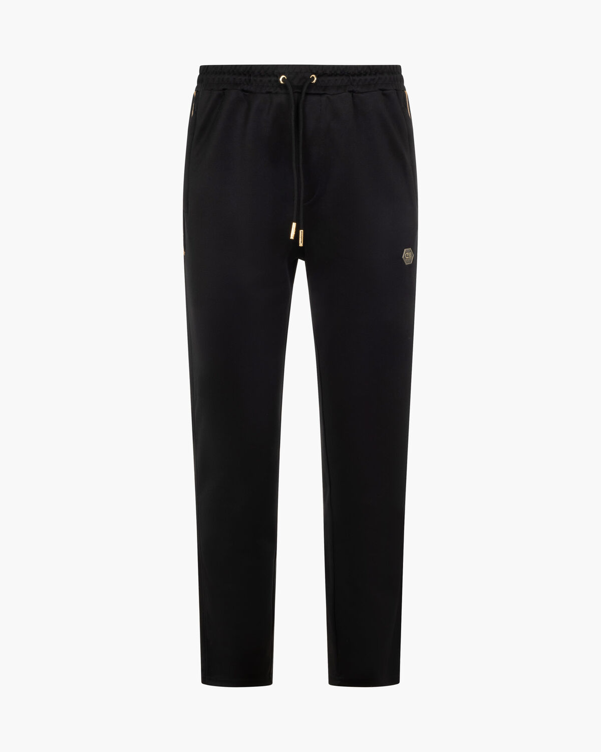 Obsidian Trackpant, Black/Gold, hi-res