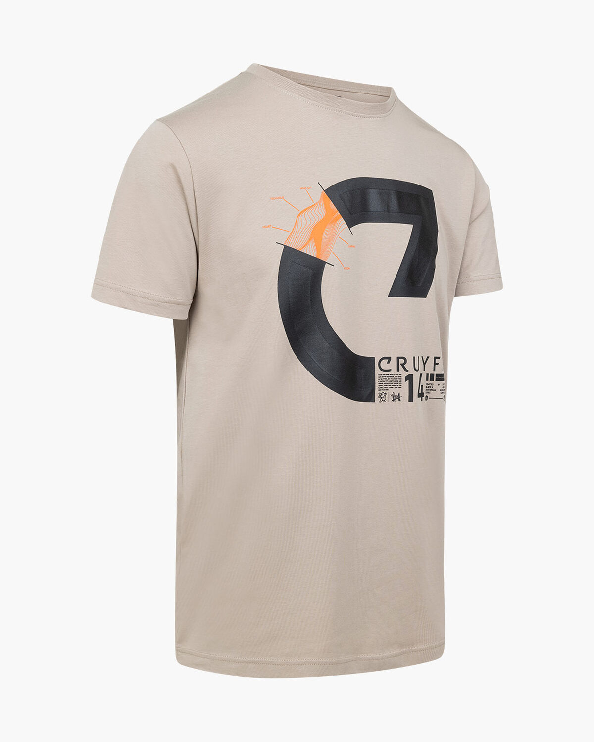 Alan SS Tee - 95% Cotton 5% Elastane, Sand, hi-res