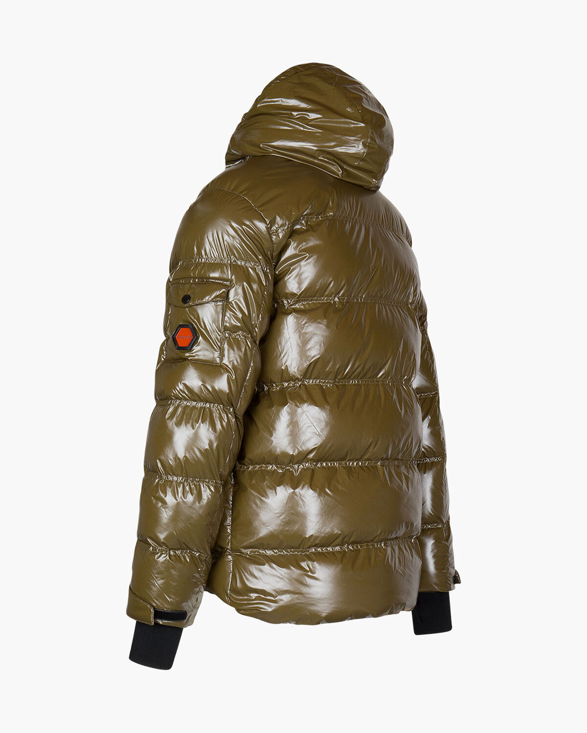 Trentini Puffer Jacket - Militairy Olive - 100% Po, Army green, hi-res