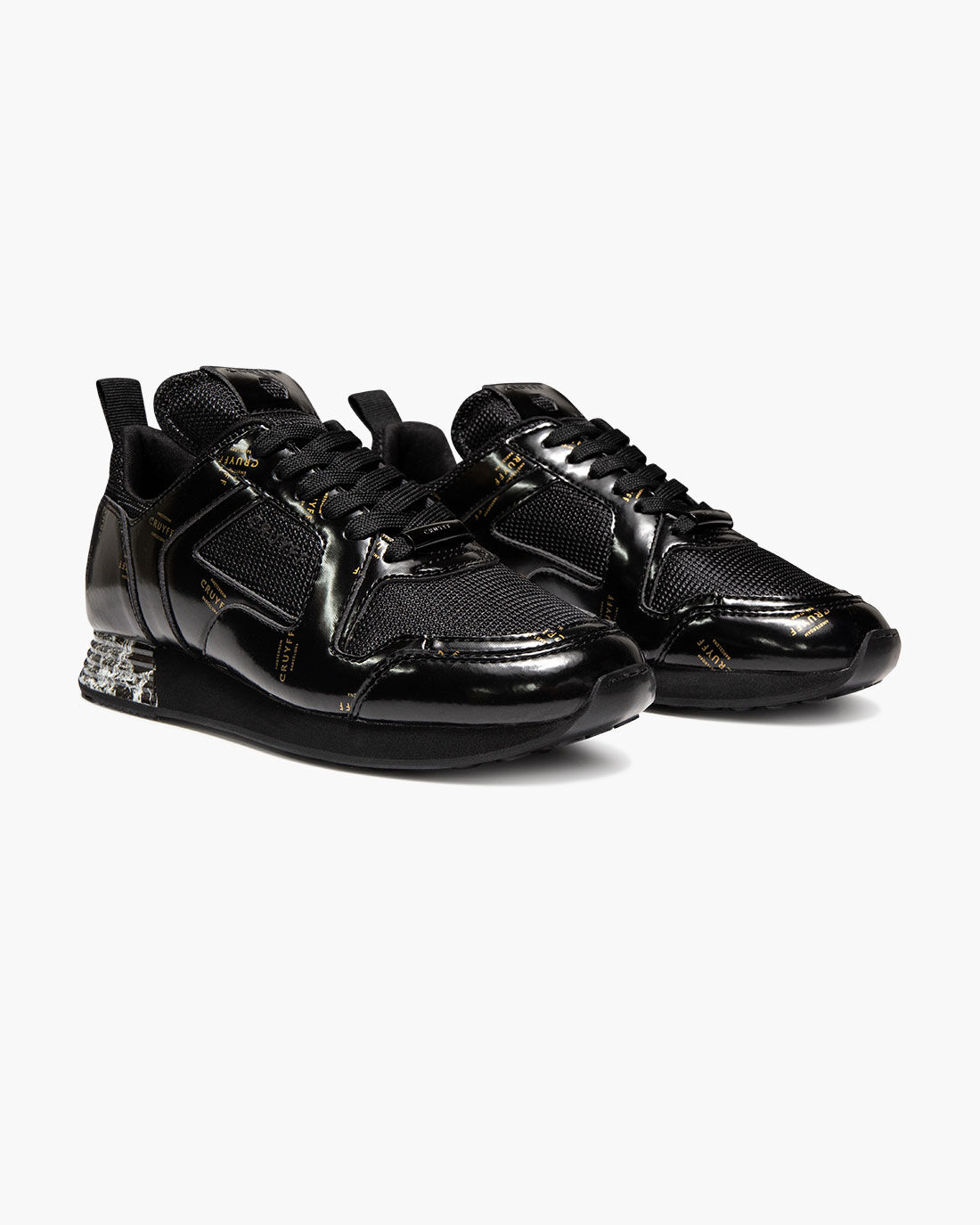 Mens black cruyff trainers clearance