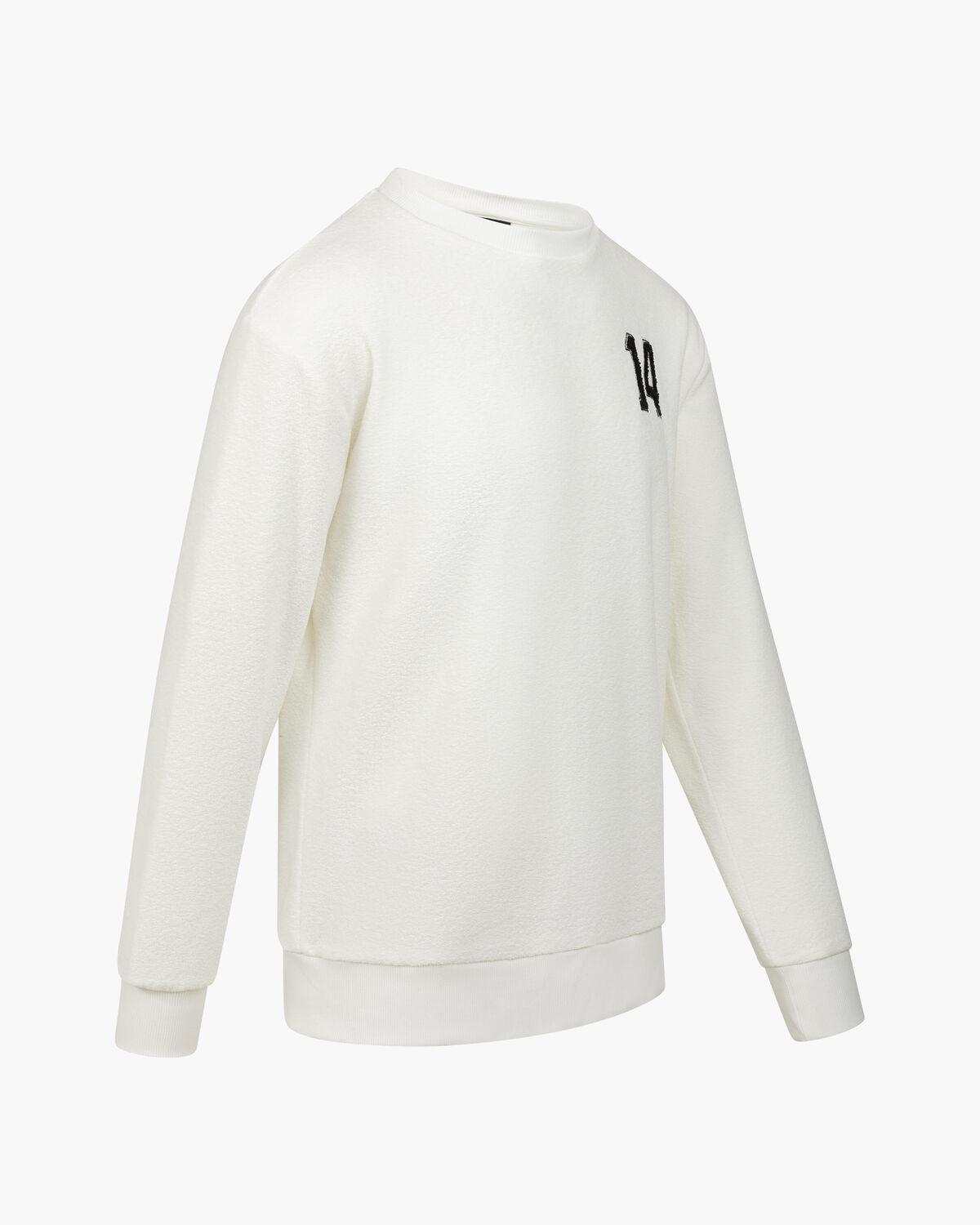 Boucle 14 Crewneck, White/White, hi-res