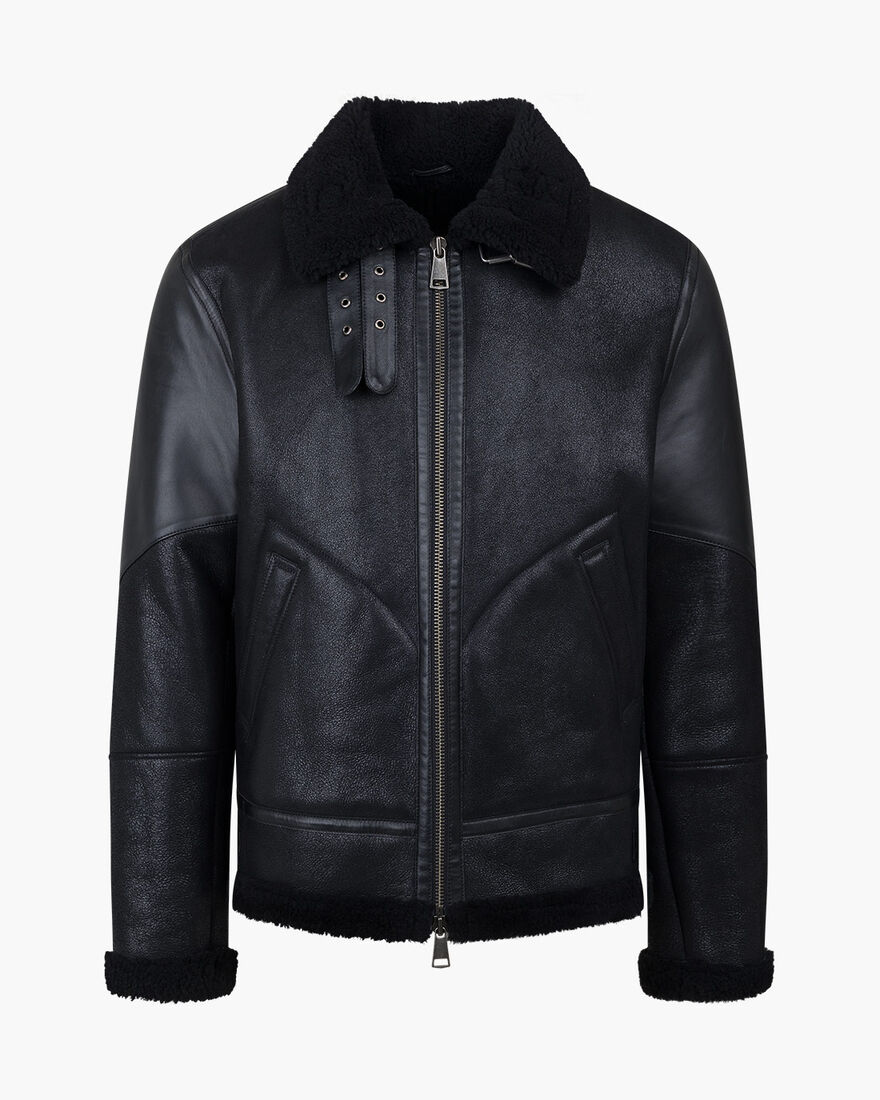 Juan Shearling, Black/Black, hi-res