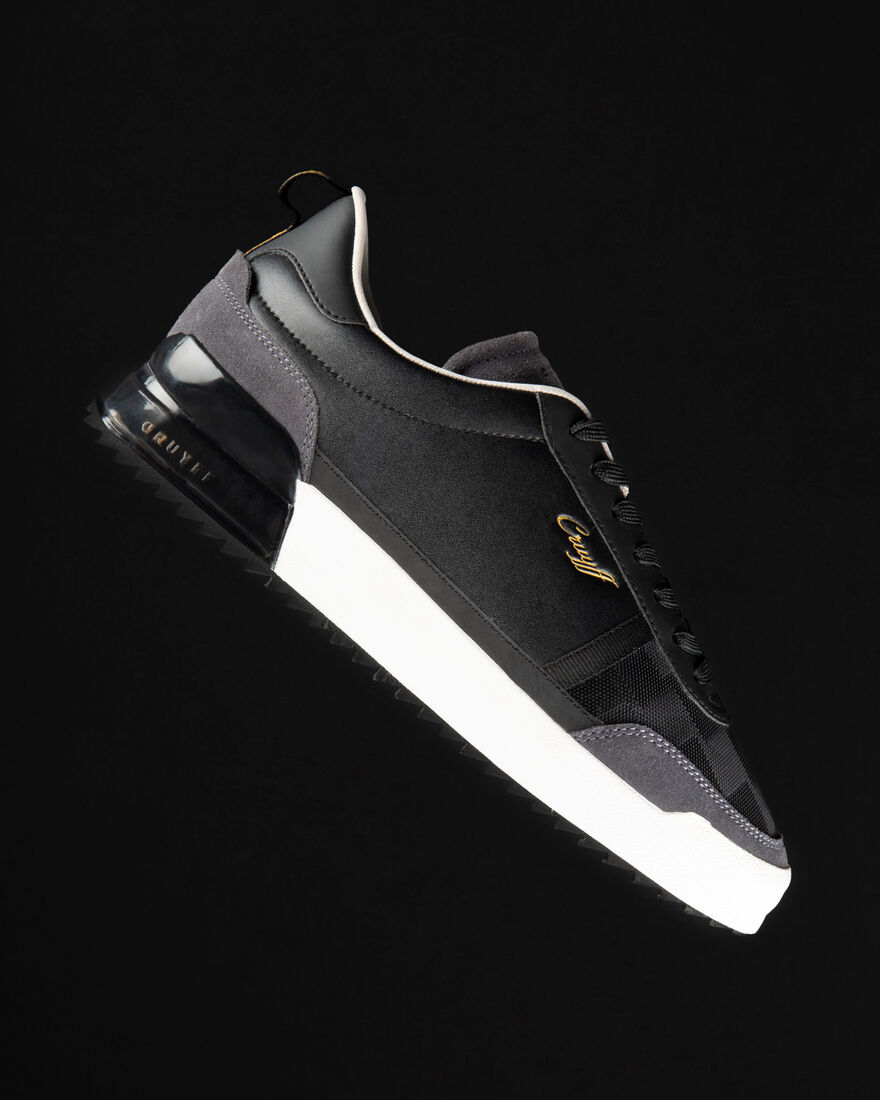 Contra - Soft Leather/Teknit Mesh, Black/Gold, hi-res