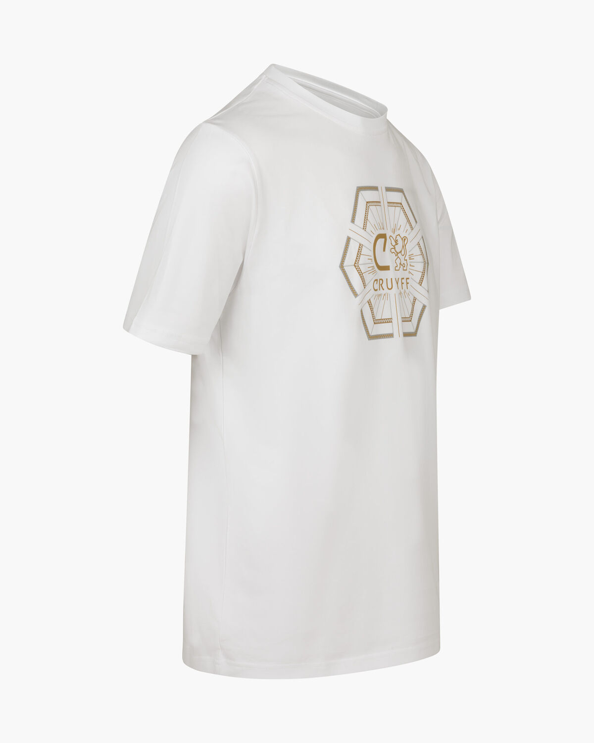 C-Lion Geo Tee, White/Gold, hi-res